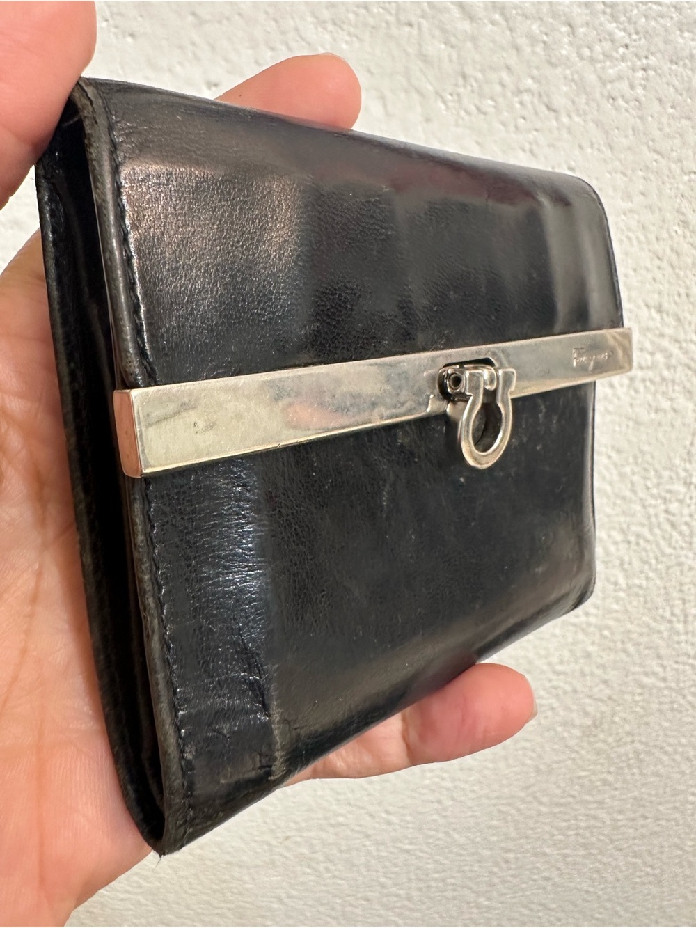 Salvatore Ferragamo Black Leather Wallet - Picture 5 of 12